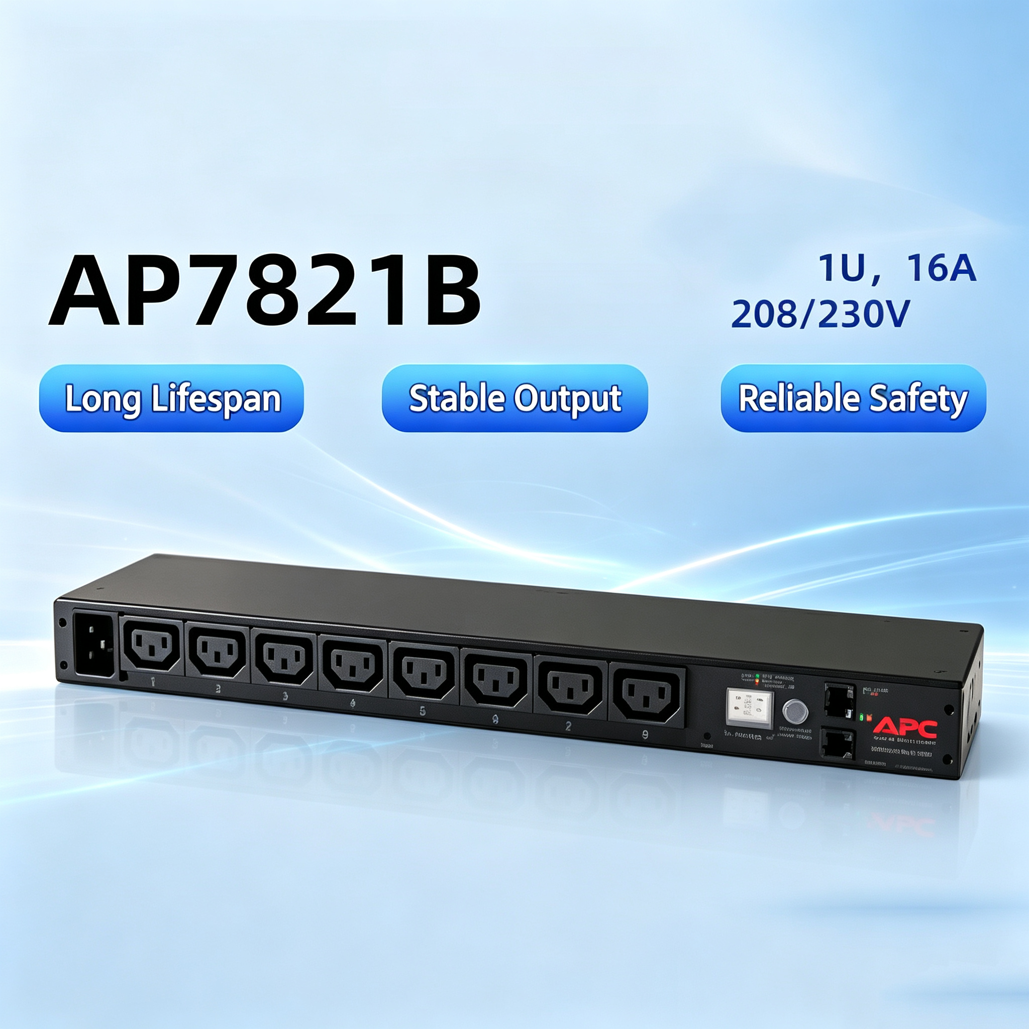 AP7922B Rack PDU (Switched, 2U, 32A, 230V, 16×C13) detail 4