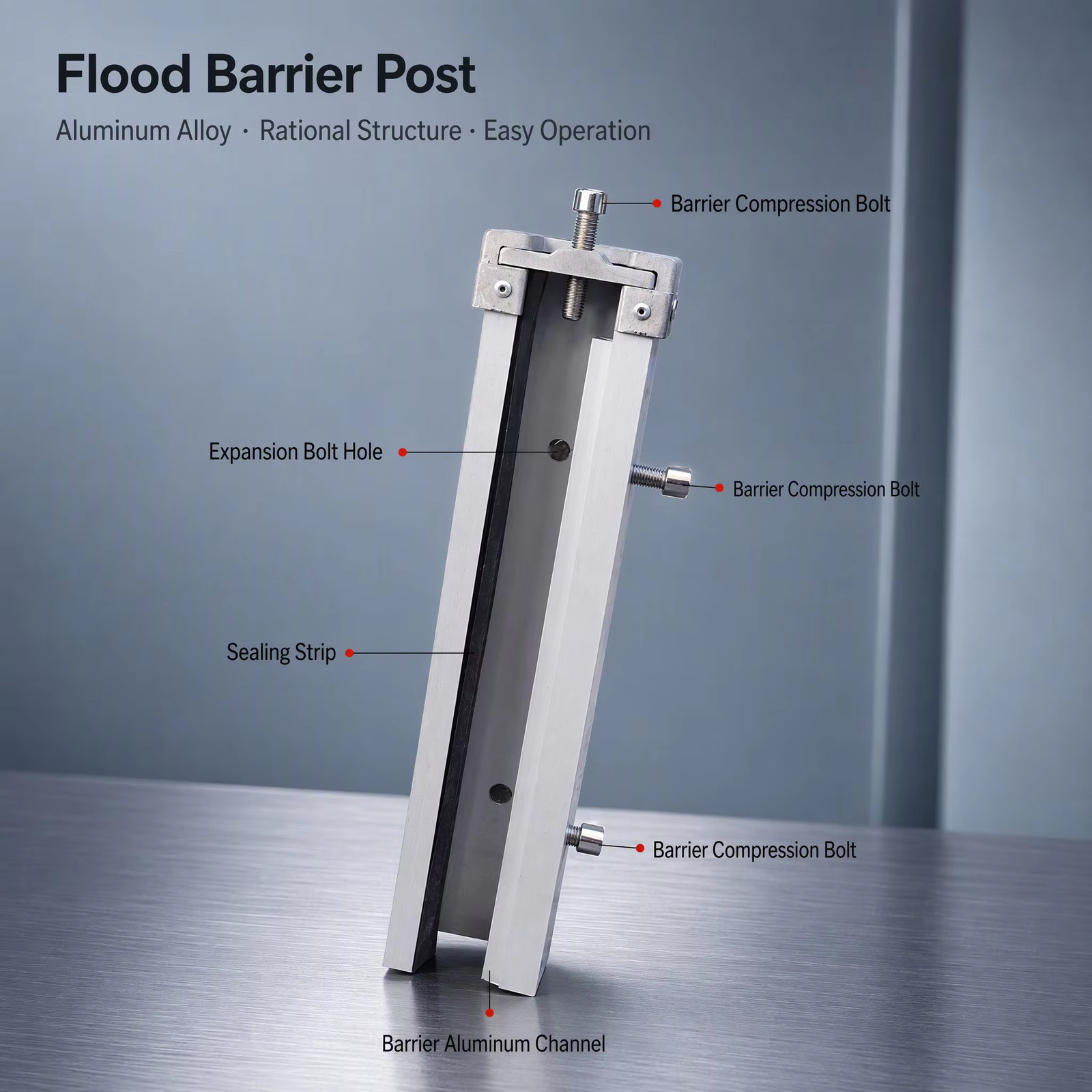 Aluminum Flood Defence Board — Detachable Water Barrier detail 6