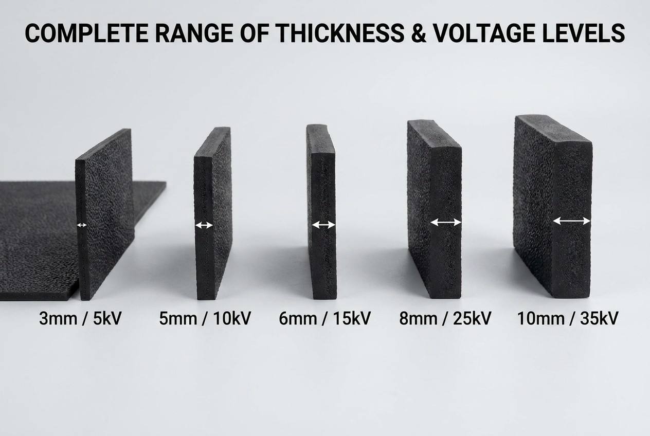 IEC 61111 High Voltage Insulating Rubber Mat detail 4