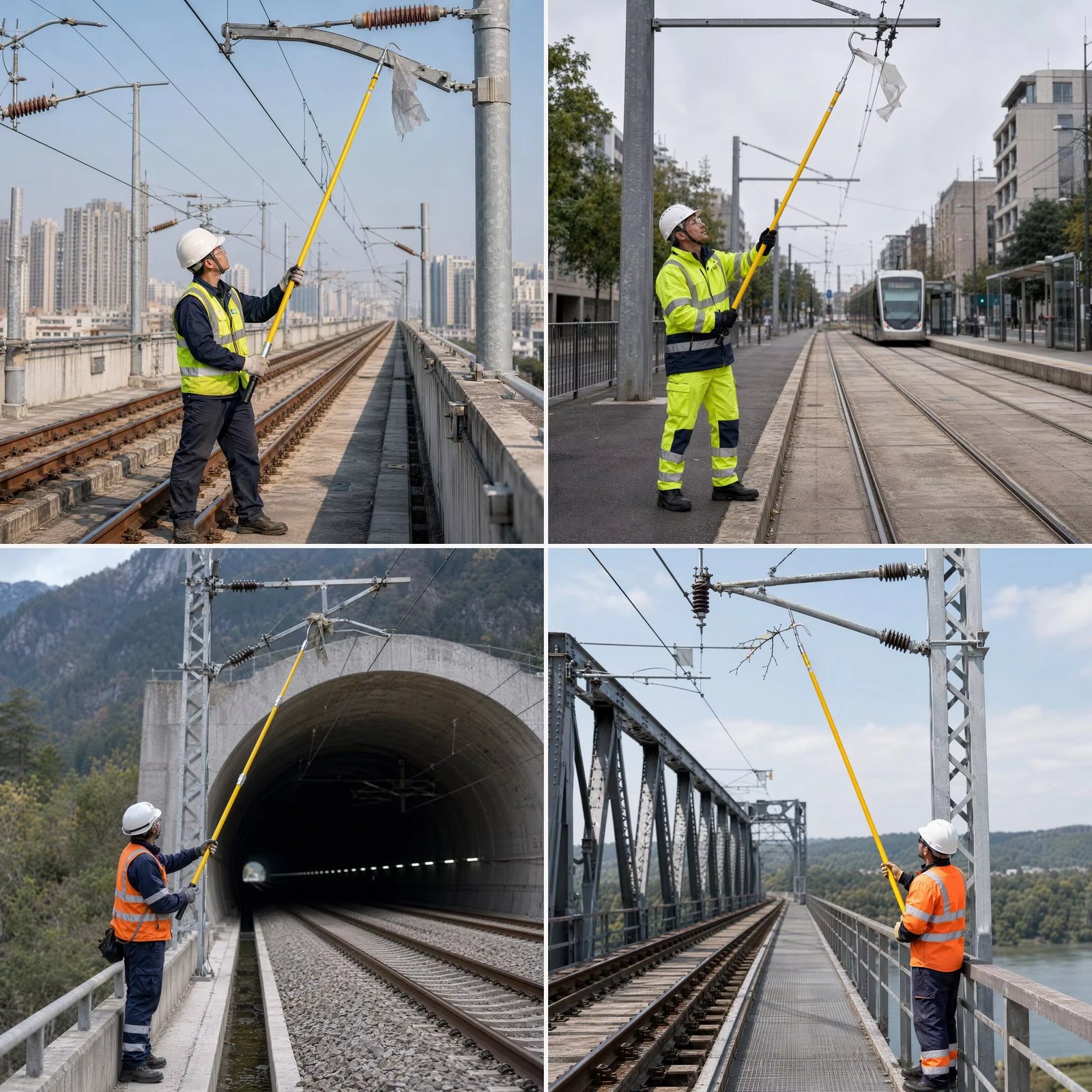 Insulated Hook Rod for Railway Catenary Object Removal detail 5
