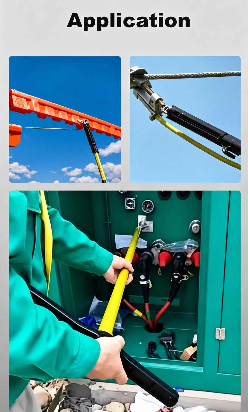 Telescopic & Shotgun Type Insulated Operating Rod with Fuse Puller (IEC 60832) detail 9