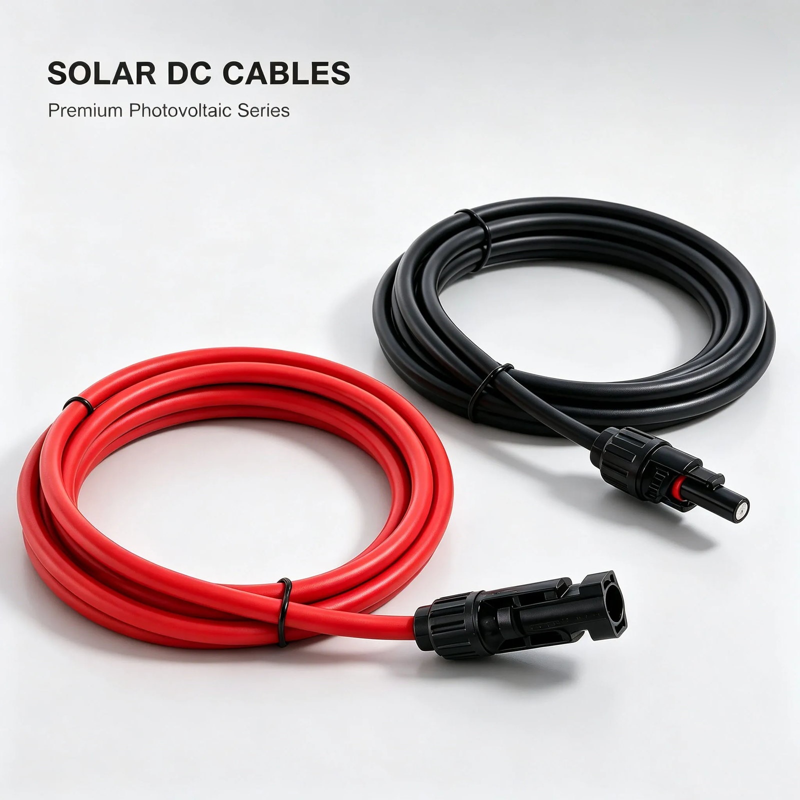 Single-Head IP67 Solar PV Extension Cable 1000 V / 1500 V (4 / 6 mm²)